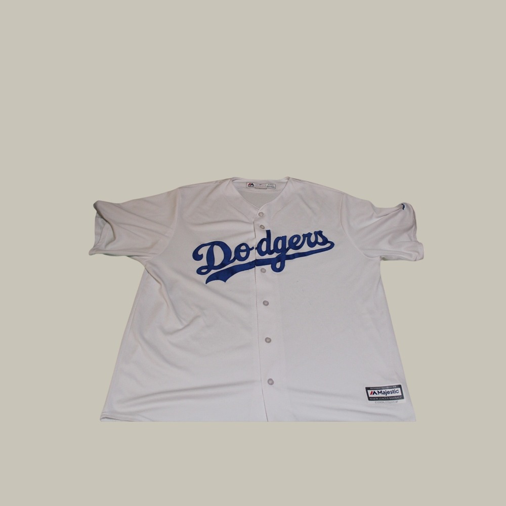 Majestic Los Angeles Dodgers White Cool Base Baseball Jersey Mens‎ XL MLB